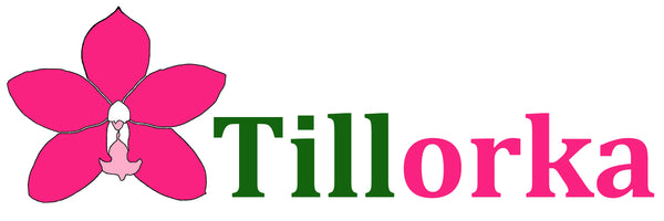 logo de tillorka avec une orchidée